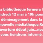 fermeture bibliotheque