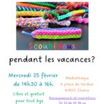 Atelier scoubidous à la Médiathèque